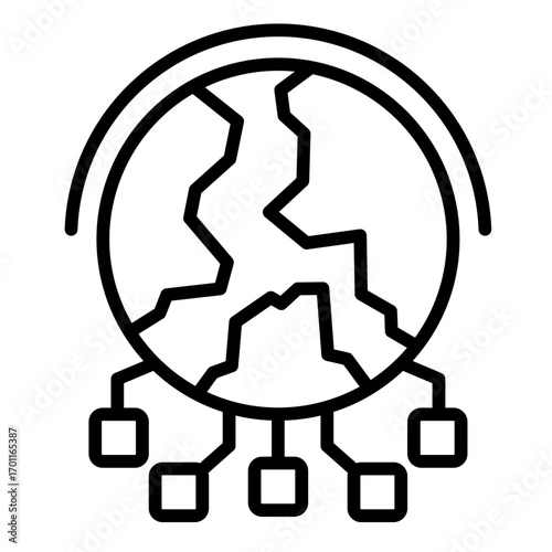 Globalization  Icon Element For Design	