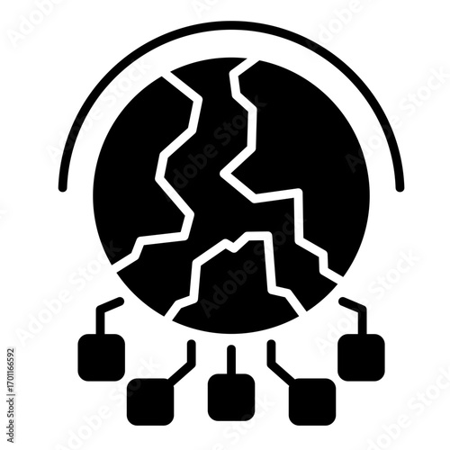 Globalization  Icon Element For Design	
