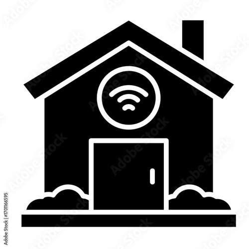 Smart House  Icon Element For Design	