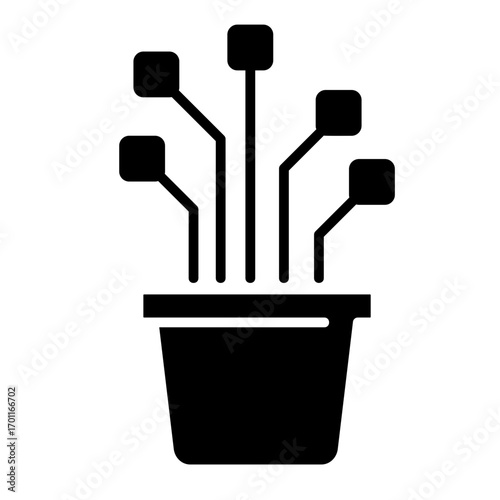 Plant  Icon Element For Design	