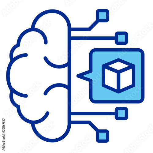 Artificial Intelligence  Icon Element For Design	
