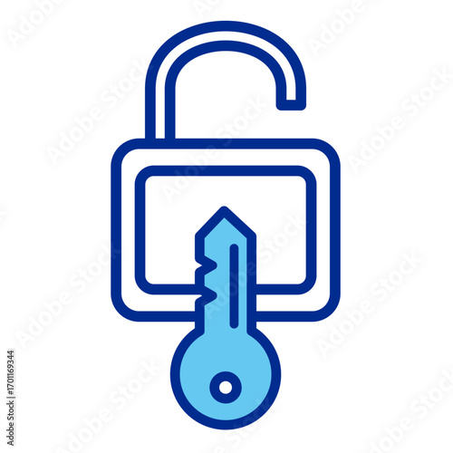 Padlock  Icon Element For Design	