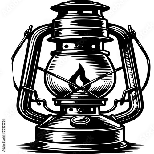 Vintage Lantern: The timeless charm of a vintage lantern radiates, its warm glow illuminating the intricacies of its design, bringing a sense of nostalgia.