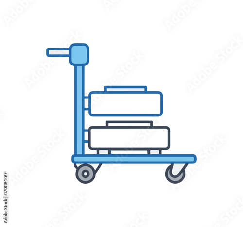 Wheeled storage cart for goods transportation