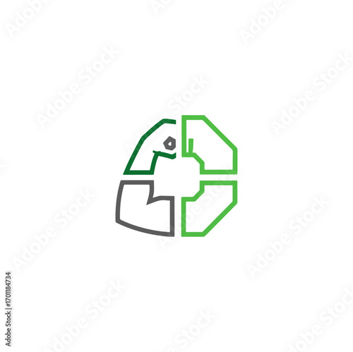 Recycling symbol graphic