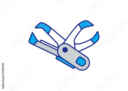 Multitool illustration graphic design