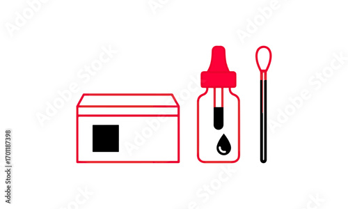Medical supplies illustration