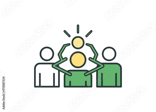 Teamwork unity illustration