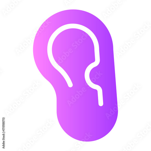 ear gradient icon