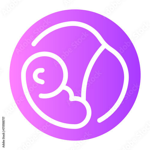 fetus gradient icon