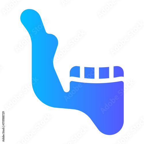 jaw gradient icon