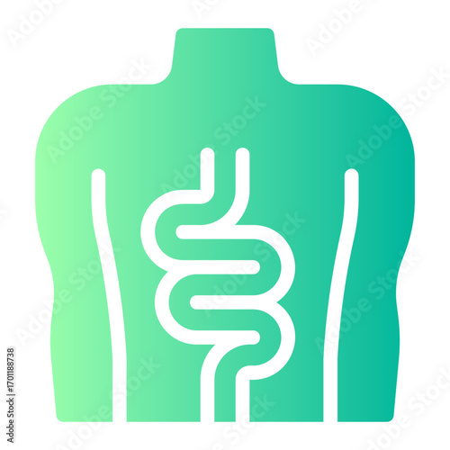 intestine gradient icon