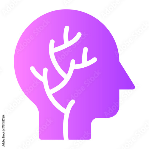 nervous system gradient icon