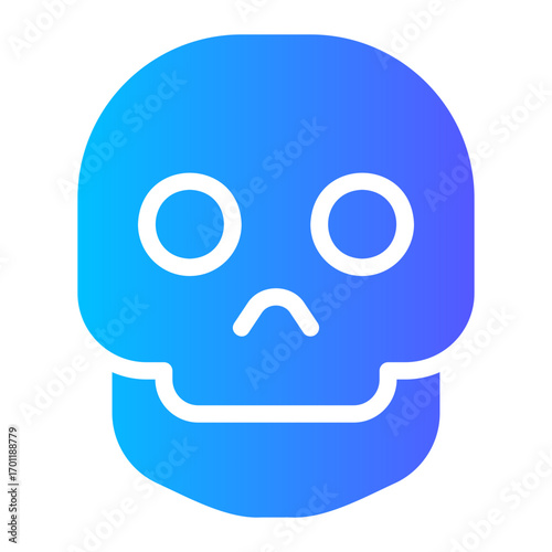 skull gradient icon