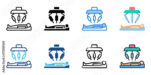Surgery icon set multiple style collection 

