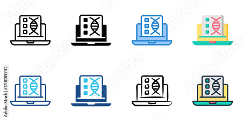 Medical Coding and Billing icon set multiple style collection 
