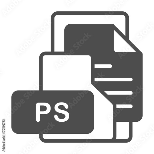 PS File Format Folder Icon