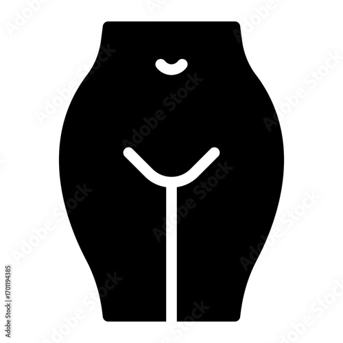 vagina glyph icon