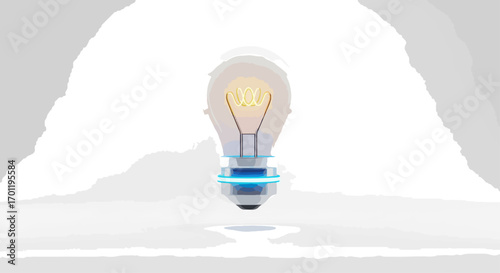 Illuminated lightbulb design