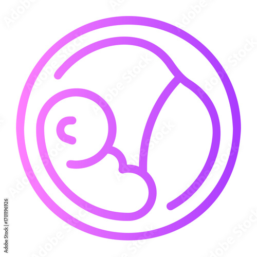 fetus gradient icon