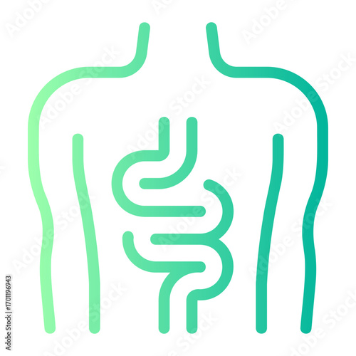 intestine gradient icon