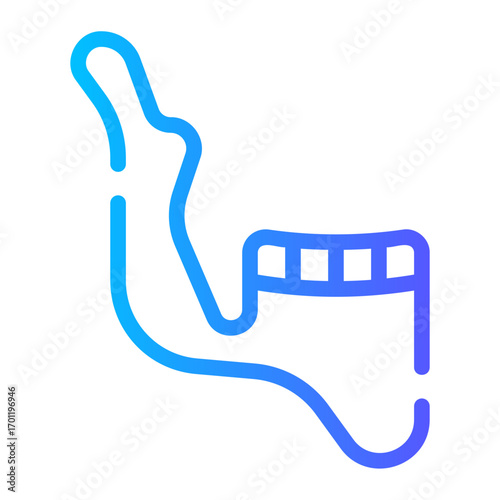 jaw gradient icon