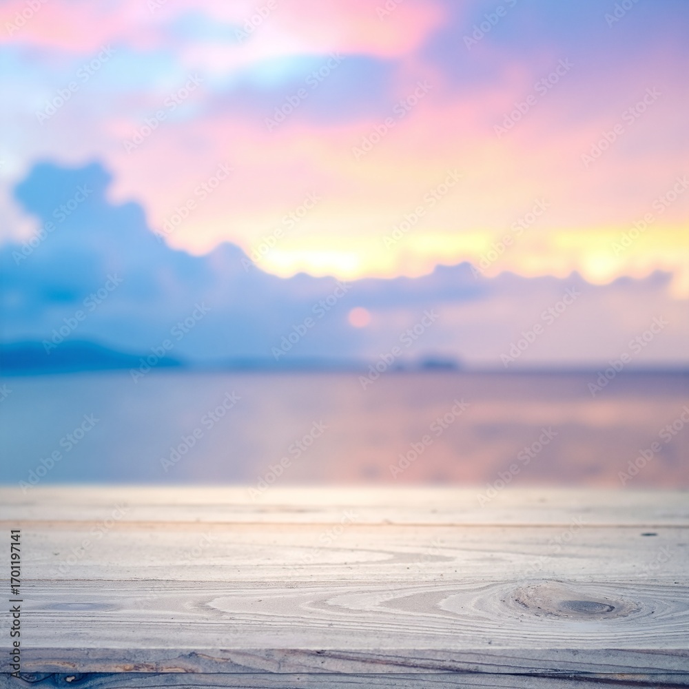 Obraz premium A rustic wooden table with a rich, textured surface, showcasing natural grain patterns and warm tones, set against a cozy, inviting backdrop.