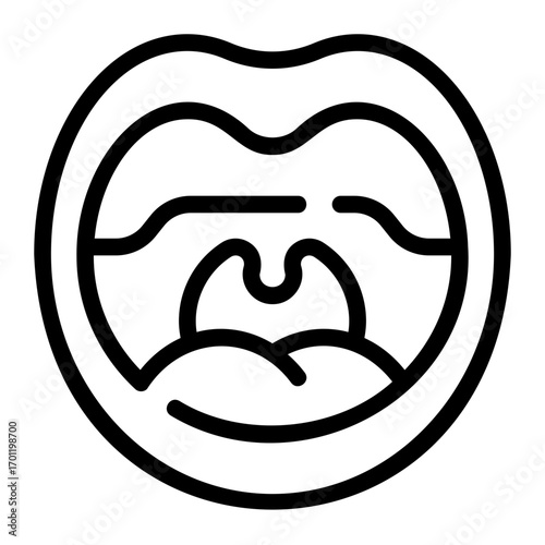 throat line icon