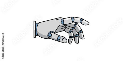 Robot hand illustration