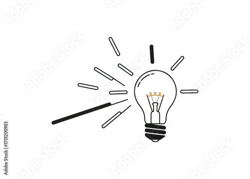 Lightbulb idea illustration