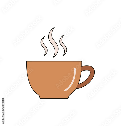 Warm beverage cup illustration