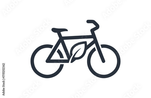 Sustainable bicycle icon