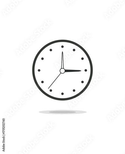 Simple analog clock illustration