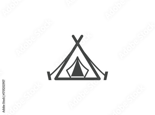 Camping tent illustration