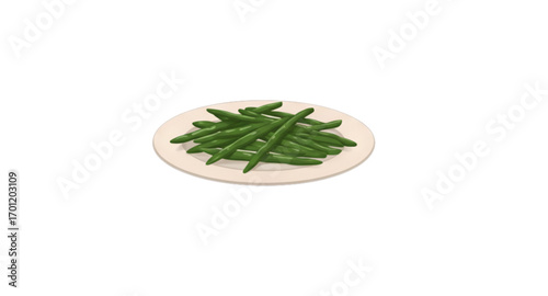 green beans on a plate