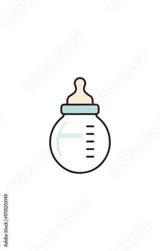 Baby bottle illustration