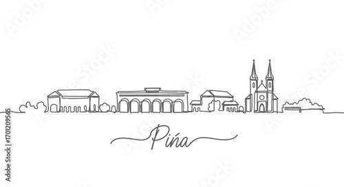 Pia with Dominican Republic, and OneLine Skyline.