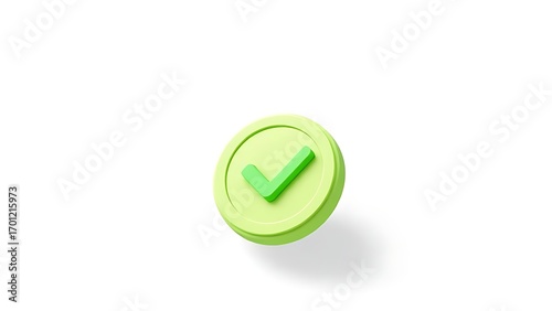 Free Download A minimalist green checkmark symbolizing approval and trust in a corporate environment. - GFXLoad