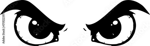 Angry Cartoon Eyes
