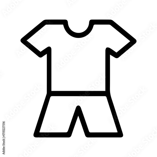 Uniform clothing set icon
