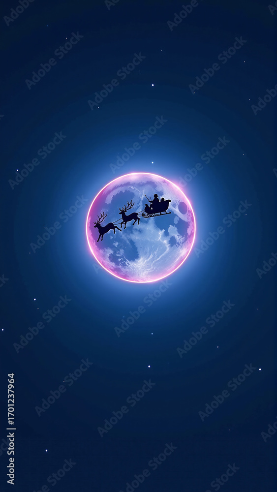 Fototapeta premium Modern Yuletide Silhouette 2026