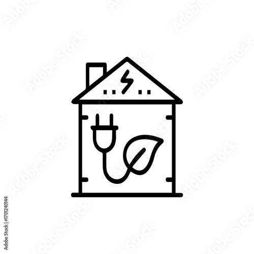 Sustainable Home Energy Icon