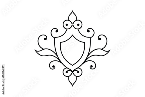 abstract floral ornament vector ornament pattern floral flower logo design icon