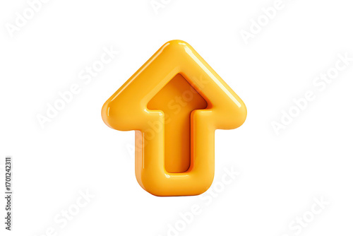 Yellow arrow pointing upwards