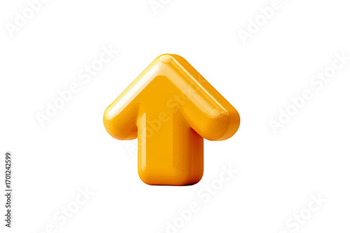 Yellow arrow pointing upwards