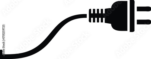 Electrical Plug and Cord Icon power energy 
