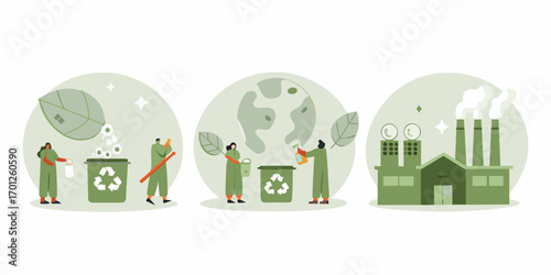 People actively engaged in environmental protection and sustainability efforts for a healthier planet