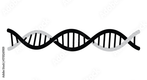 dna structure showing genetic information in biological organisms