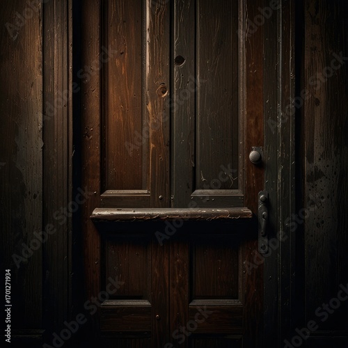 old wooden door