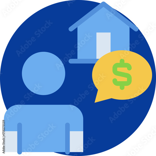buyer icon isolated on white background. vector illustration icon for  business brokerage